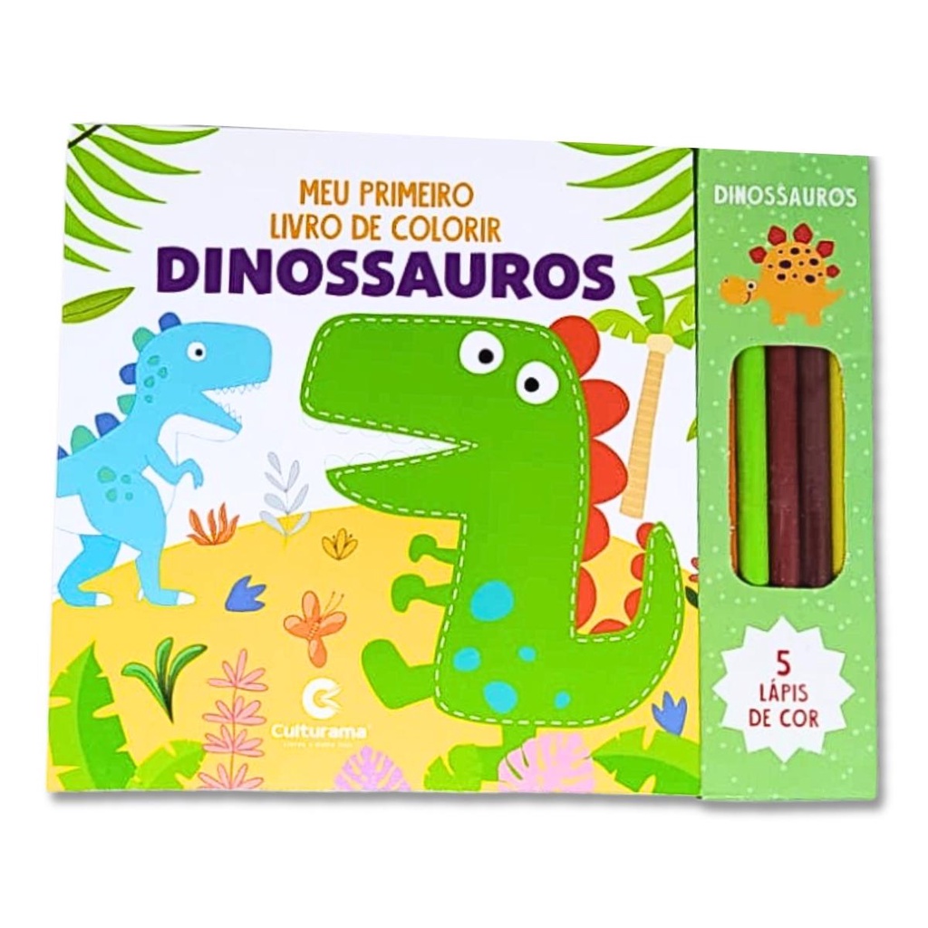 Livro Megapad - Colorir & Atividades com Adesivos: Dinossauros - Livrão de  pintar