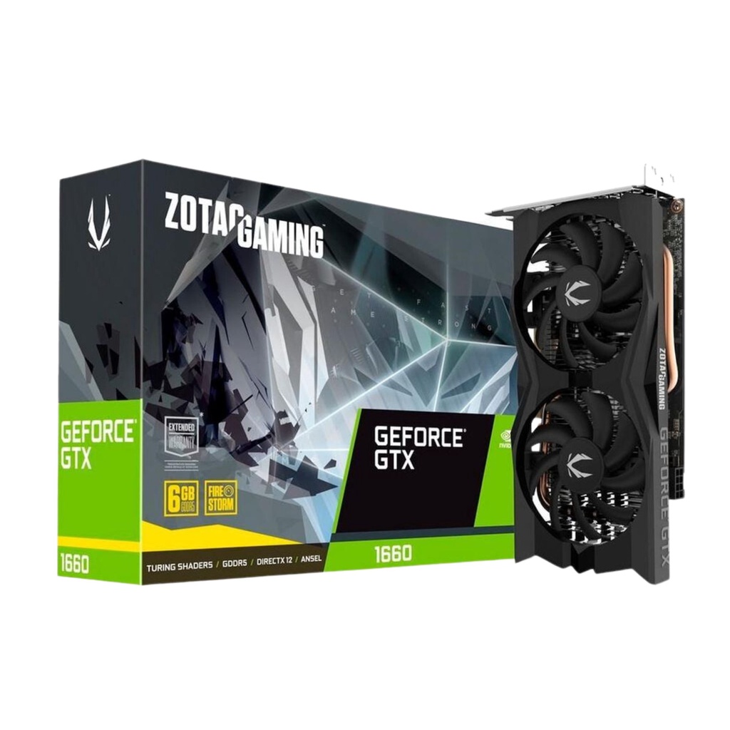 Placa De Vídeo Nvidia Zotac Gaming GTX 1660 6GB Mini 192-bit ZT-T16600K-10M