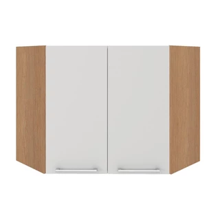 Armário Aéreo Ditália Aspen Canto Carv/Branco CD-214