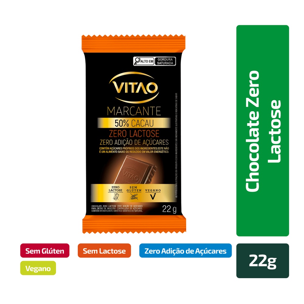Chocolate Sem Lactose Zero Vitao 22g | Shopee Brasil