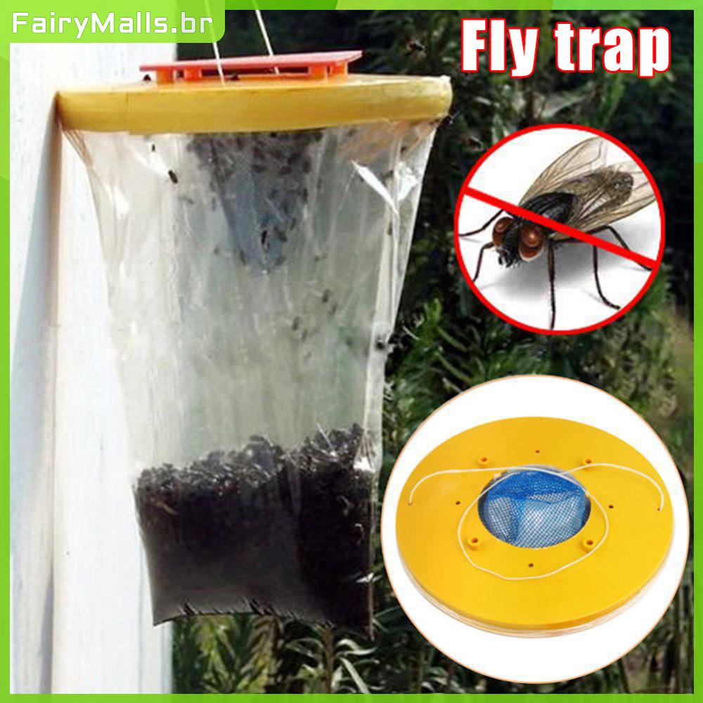 FairyMalls Fly Trap Saco Descartável Para Mosca De Insetos Atrair Não Tóxica De Isca Com Parques/Cantinas/Restaurantes/Fazendas Ao Ar Livre