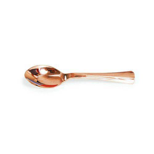 Colherzinha de Plástico Ouro Rosê - 20 unidades - Artegift - Rizzo ...