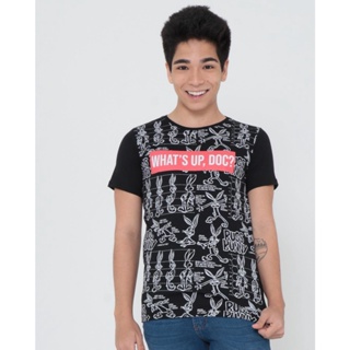 Camiseta Juvenil Pernalonga Looney Tunes Preta