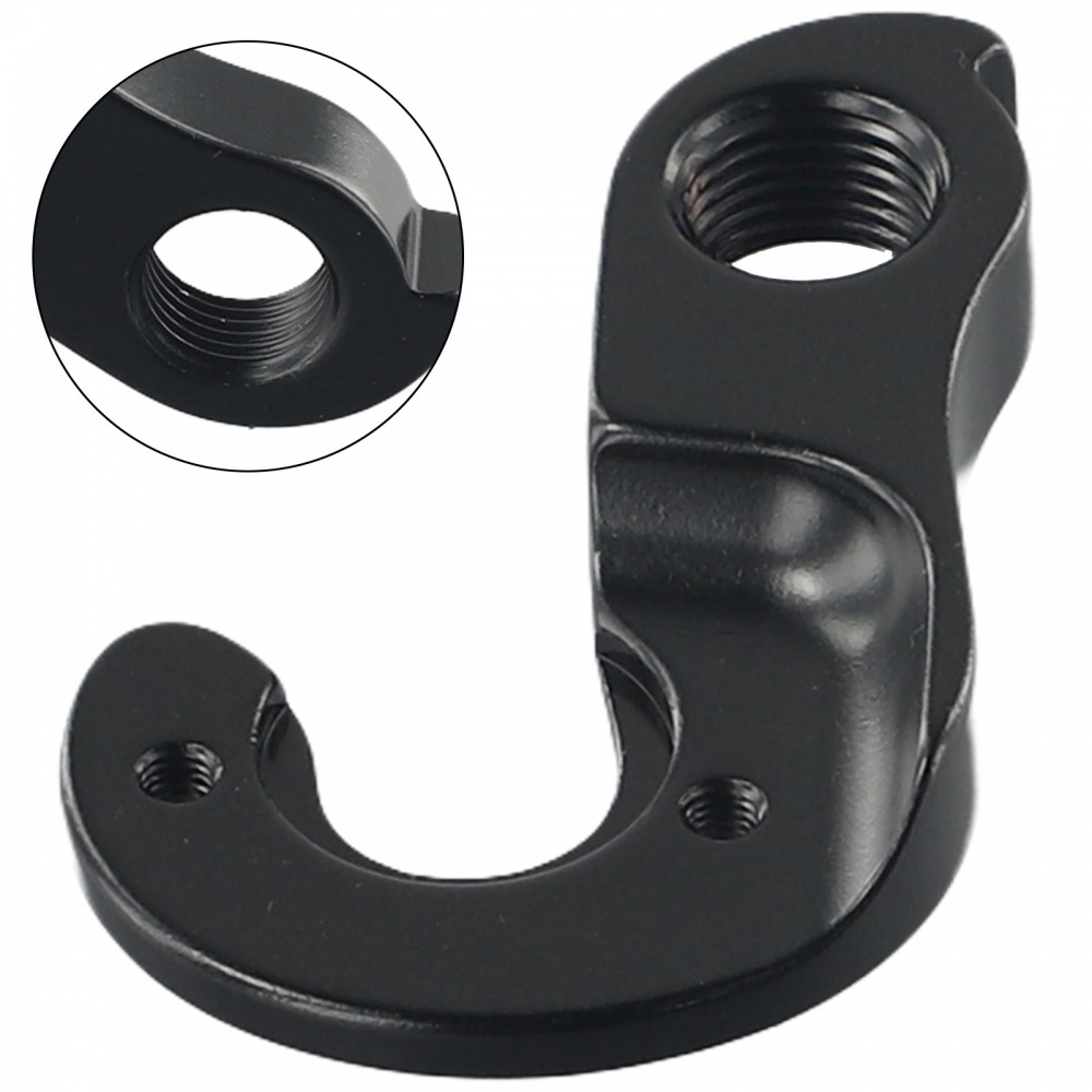 EMSea Gancio per coda di bici 315464, gancio per deragliatore posteriore, gancio meccanico per ruota posteriore in lega di alluminio, compatibile con