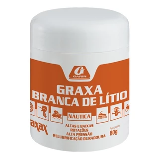 Graxa Branca De Lítio Pura Resistente A Água Náutica.