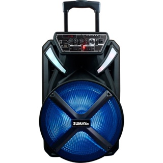 Caixa de Som Sumay 300w Bluetooth 1 Microfone Cont Sm-cap22