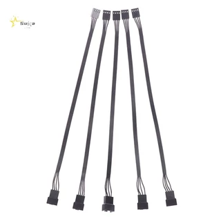Awhrtwb 5PCS 4Pin PWM CPU Adaptador De Conector Do Cabo Ventilador Computador Extensão De Alimentação Acessórios De Substituição 24AWG Novo