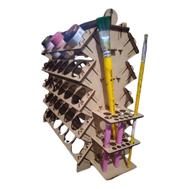 Suporte Organizador P/ Tinta De Tecido/pva Acrilex E Pinceis - SPT25