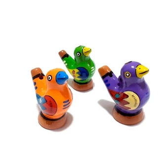 Apito De Ceramica Passarinho Emite Som De Passaros