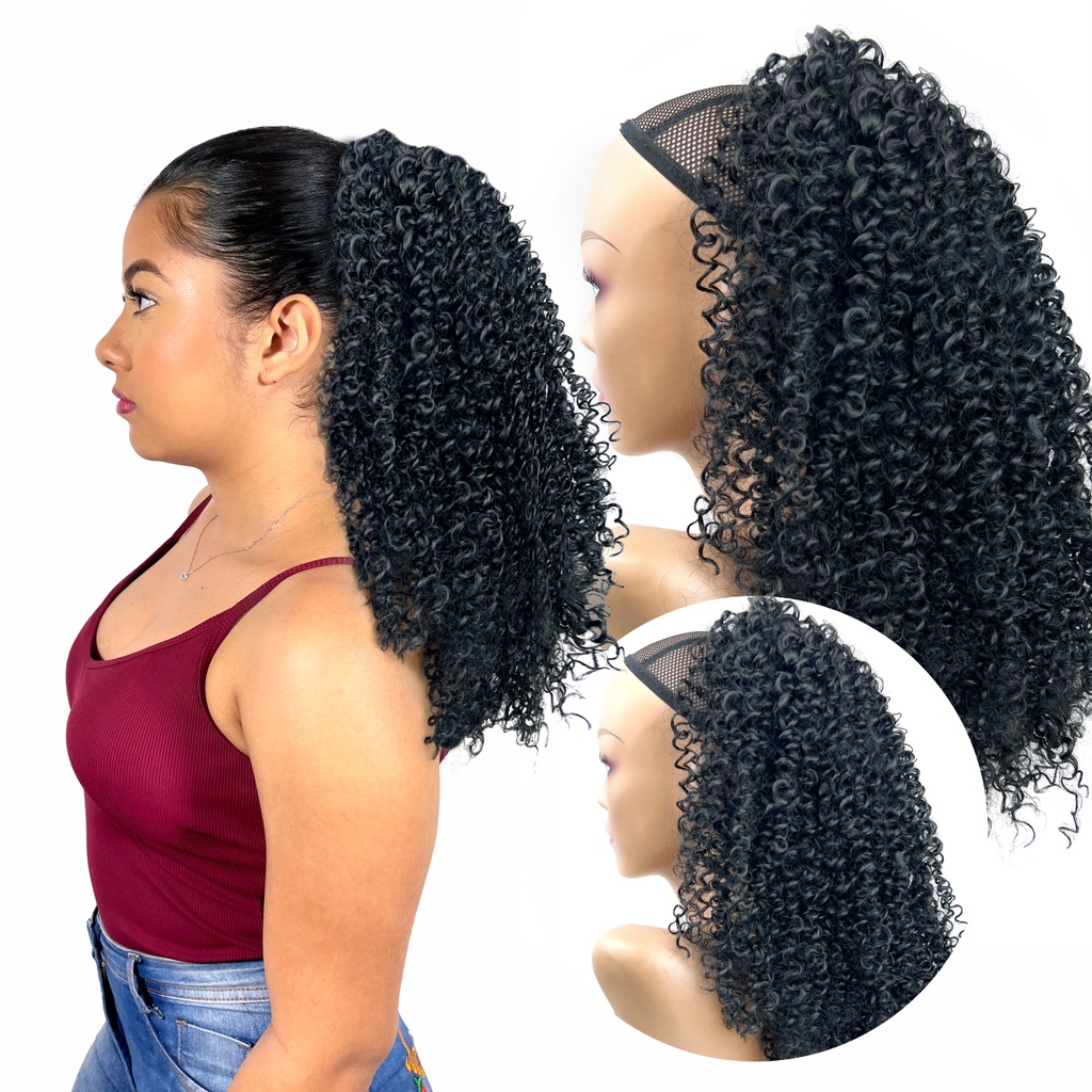 Aplique Rabo De Cavalo Samba Cacheado Bio Fibra 65Cm Volume | Shopee Brasil