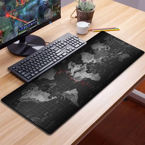 Mouse Pad Gamer Extra Grande Personalizado Mapa Mundi