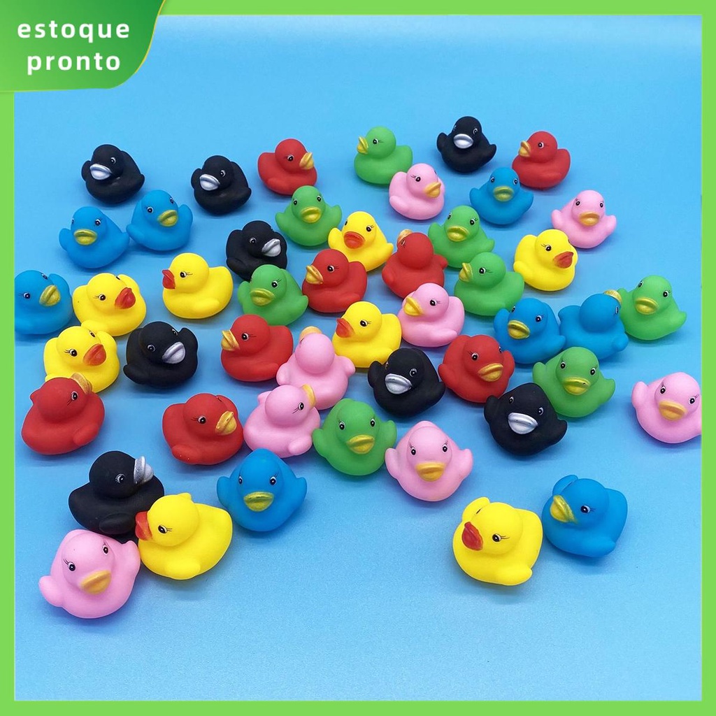 50 Pcs Patos Sortidos Para Crianças Brinquedos De Pato De Banho De Bebê Com Squeeze Sound SHOPSKC1889