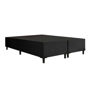 Cama Box Queen 1,58 m com 38cm de Altura Prince Suede Preto