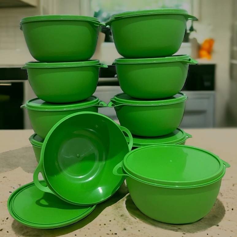 Prana  conjunto potes medidores 4 peças verde prana