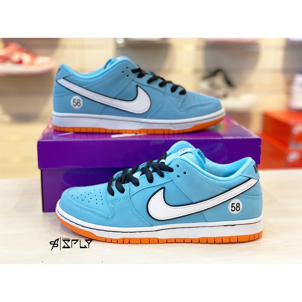 Oferta Especial NIKE SB DUNK LOW GFIL 58 Racing Blue White BQ6817-401