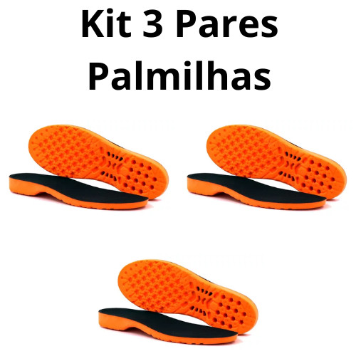 Kit 3 Palmilha Ortopédica Anatômica em Gel-PU Confortável Bota Coturnos ...