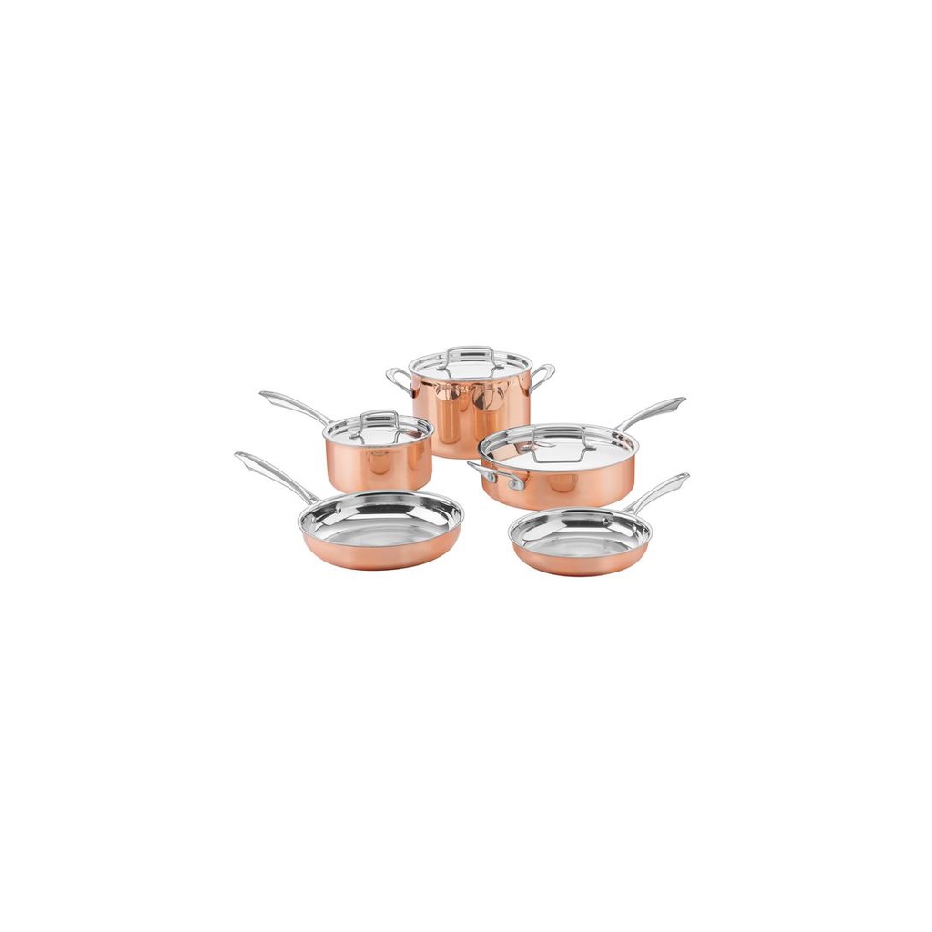 Conjunto De Panelas Cuisinart Copper Collection 8 Peças Cobre Ctpp-8