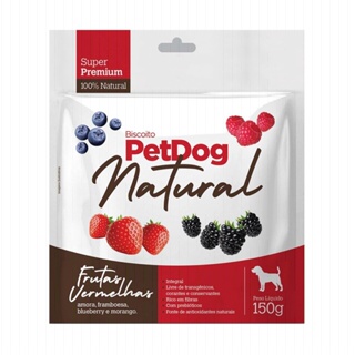 Biscoito para Cães Pet Dog Natural Frutas 150g