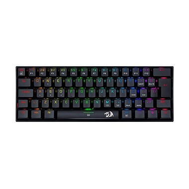 Teclado Mecânico Gamer Dragonborn Preto Switch Marrom Redragon Novo