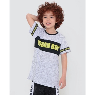 Camiseta Infantil Flamê Estampa Urban Boy Branca