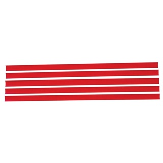 Porta Etiquetas SA Simples para Gôndolas 905mm Vermelho Embalagem com 5 Unidades