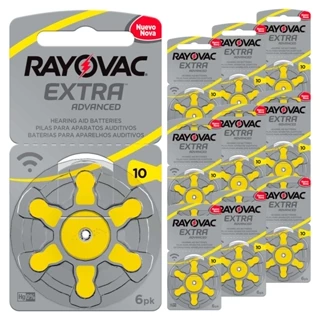 Pilha Auditiva 10 Rayovac Bateria Pr70 kit 60 unidades