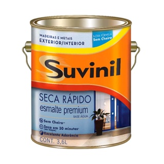 Esmalte Seca Rápido base água 3,6 litros azul del rey Suvinil