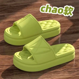 EVA Nuvem De Dedos Dos Pés Abertos Chinelos Femininos 2023 Antiderrapantes Conforto Sapatos De Praia Designer De Moda Plataforma De Banheiro Slides Para Casa