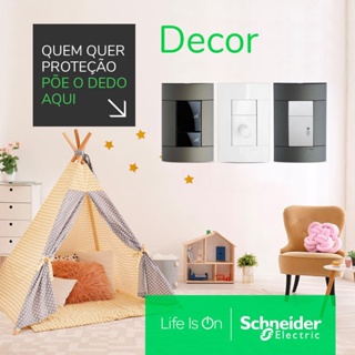 Placa 4X2 1 Módulo Branco Puro Decor Schneider