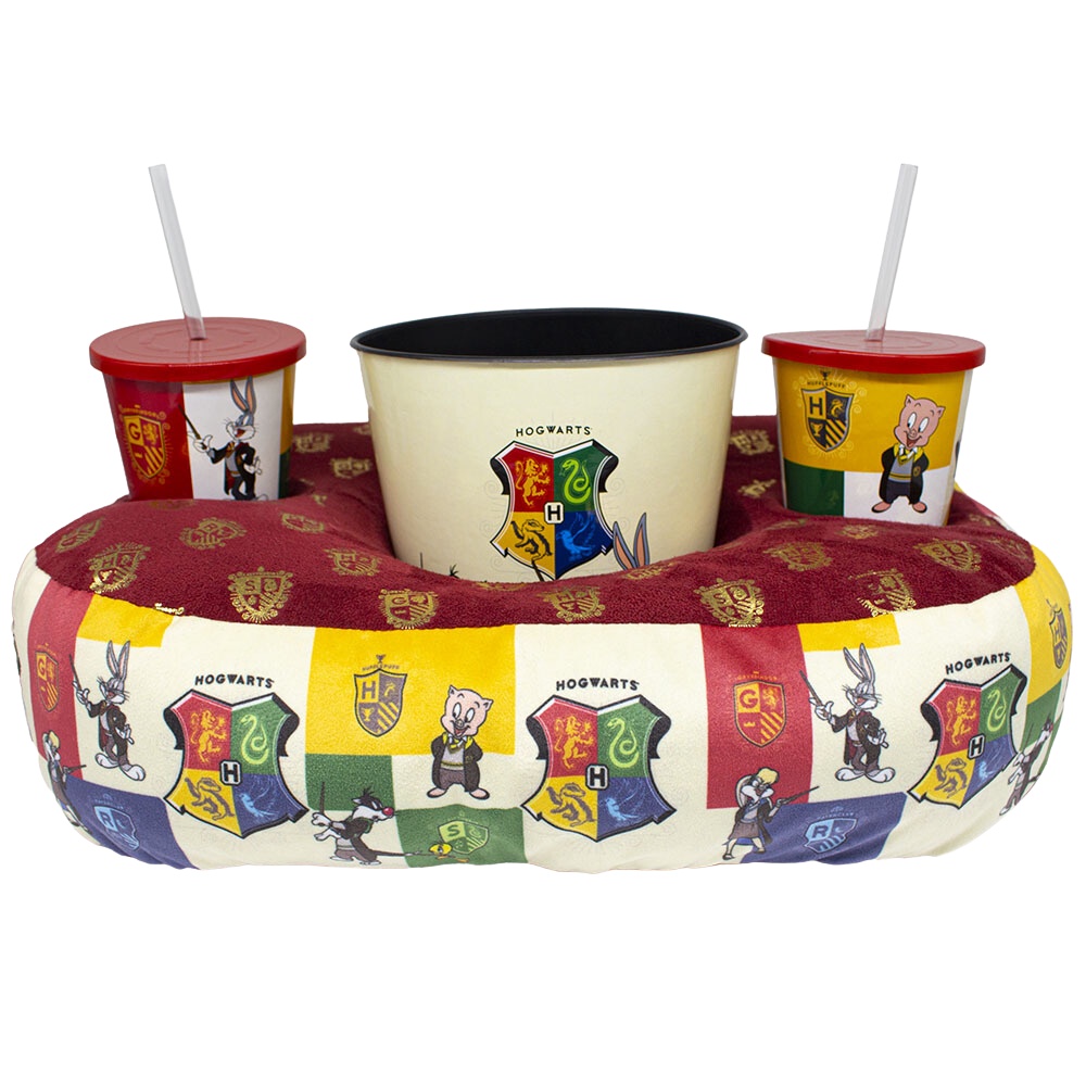 Kit Harry Potter Looney Tunes Almofada Suede + Balde + 2 Copos Oficial