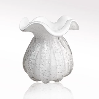Vaso Trouxinha de Vidro Murano Grande Decoração Vaso de Flor Centro de Mesa