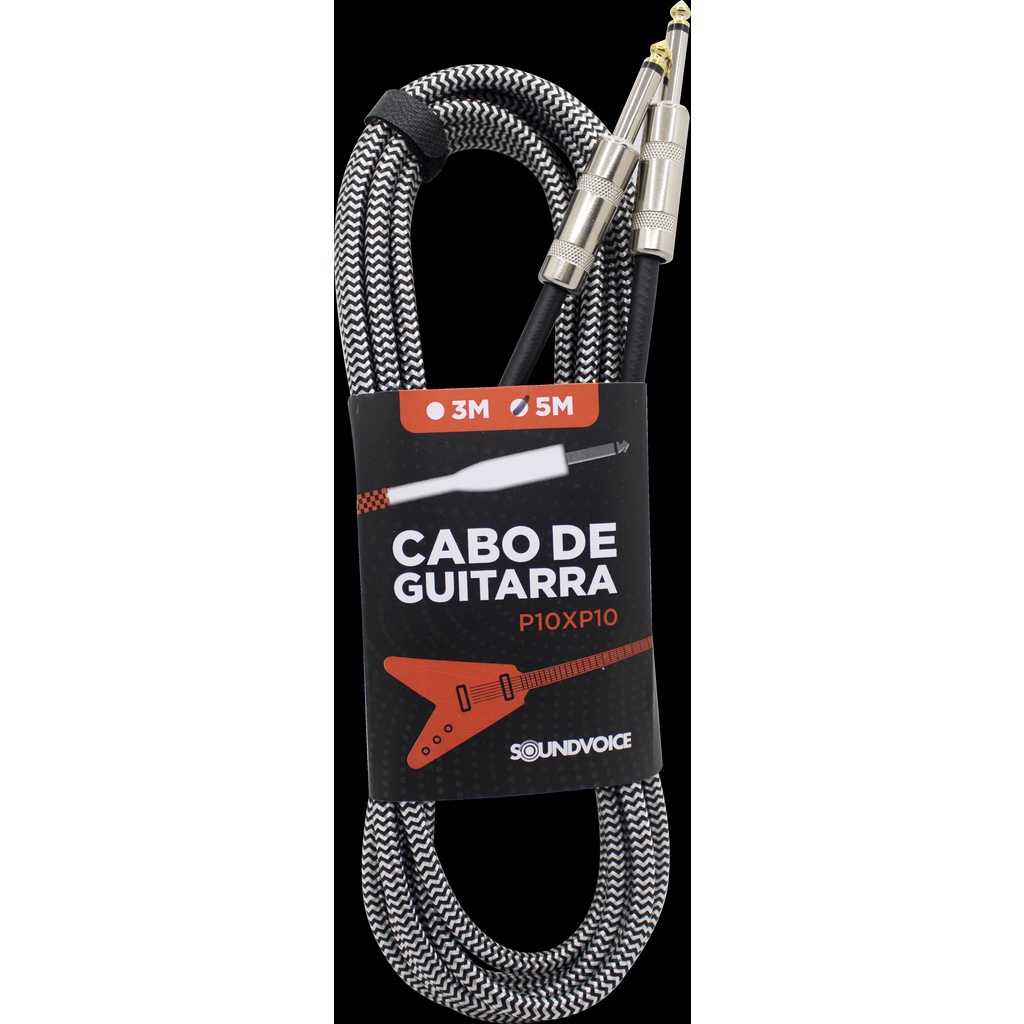 CABO DE GUITARRA SOUNDVOICE P10XP10 5MTS SM-5X