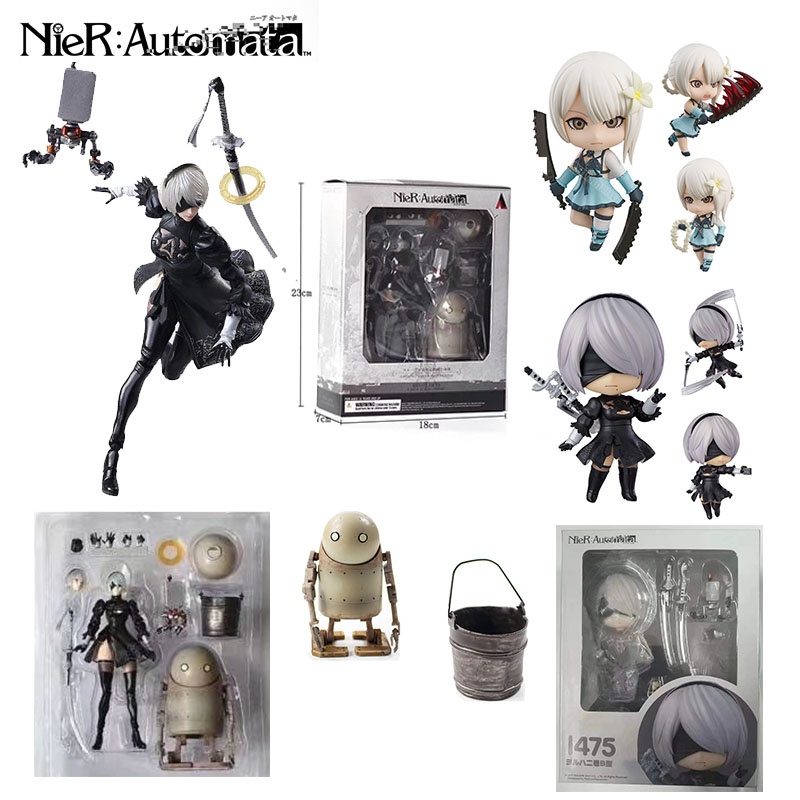 GSC Nendoroid NieR:Automata YoRHa No . 2 Tipo B Ação Figura 2B 1475 Kaine 1705 Figuras Em PVC Brinquedos Modelo Presentes