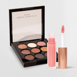 Kit Paleta de Sombras To Go Basic + Brilho Labial Obsession Nádia Tambasco By Océane (2 Produtos)