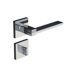 Fechadura para banheiro de aço zamac Nina 221-90 com espelho cromada Pado Fechadura Zm Nina Rq2 221-90 Banheiro Cr Pado