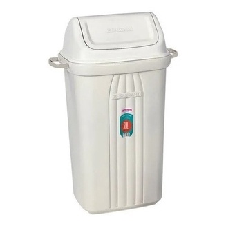Lixeira Plástica C/ Tampa Basculante Sanremo Casablanca 30l