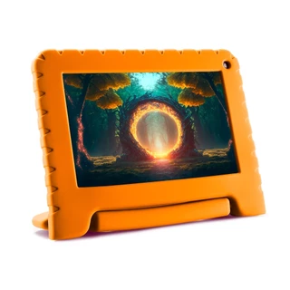Tablet Multi Kid Pad com Controle Parental Tela 7 pol 4GB RAM 64GB Android 13 Quad Core + Case + Wi-fi - NB412 em Oferta na Shopee