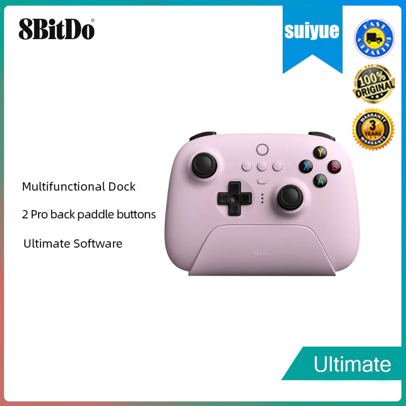 8BitDo-Controlador De Jogos Sem Fio Ultimate C 2.4G Para PC Windows 10 , 11  , Deck De Vapor Raspberry Pi Android Vender Como Bolos Quentes 2023 Novo