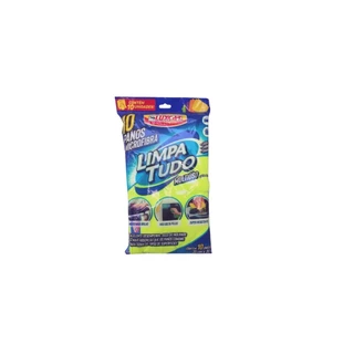 Conjunto C/10 Pano Microfibra Limpa Tudo Multiuso Luxcar