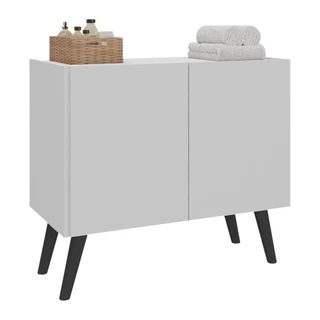 Gabinete Armário de Banheiro 62,5cm Retrô 2 Portas Multimóveis MP5045