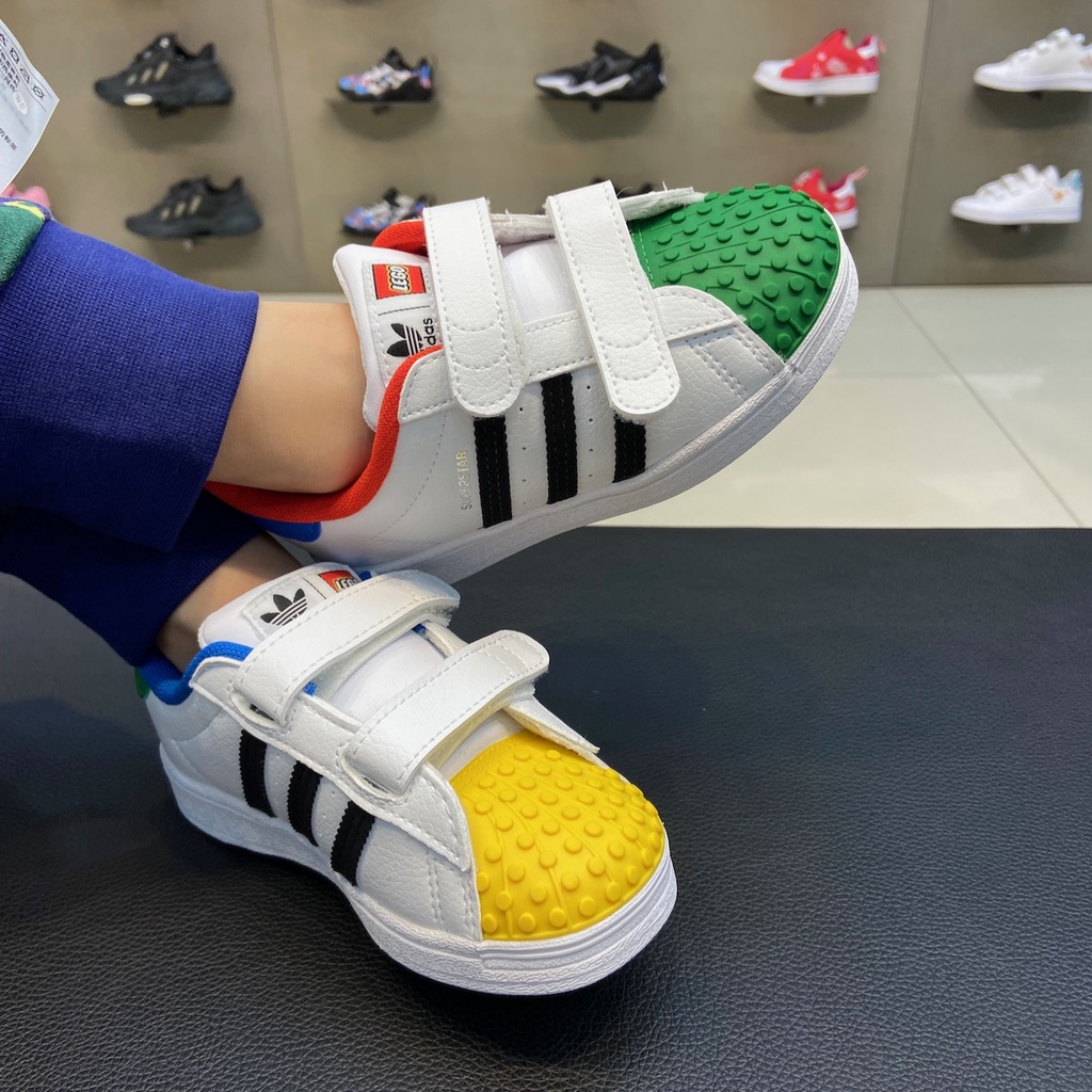 Adidas 2022AD x LEGO Trevo SUPERSTAR Tênis Para Crianças Meninos E Meninas