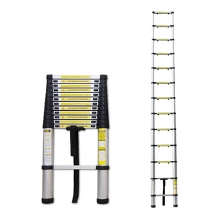 Escada Telescopica PROFISSIONAL De Aluminio Multifunciona Em V 13 Degraus