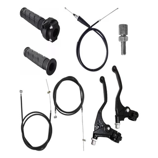 Kit Cabo Freio Manopla Acelerador Manetes Mobilete Bikelete