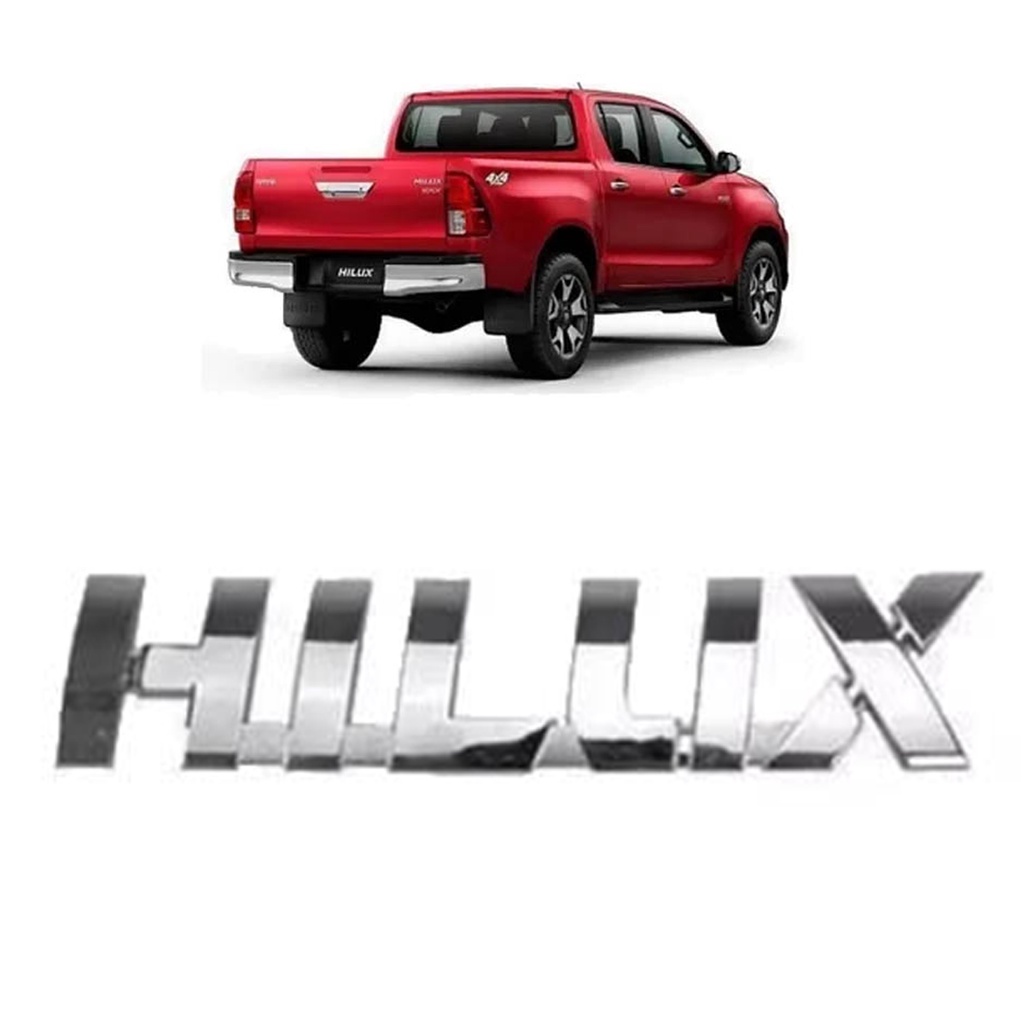 Emblema Letreiro Hilux 2016 2017 2018 2019 2020 2021 2022 Cromado ...