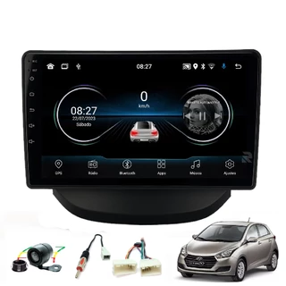 Kit Central Multimidia 9 Polegadas Android Hyundai HB20 2012 a 2019