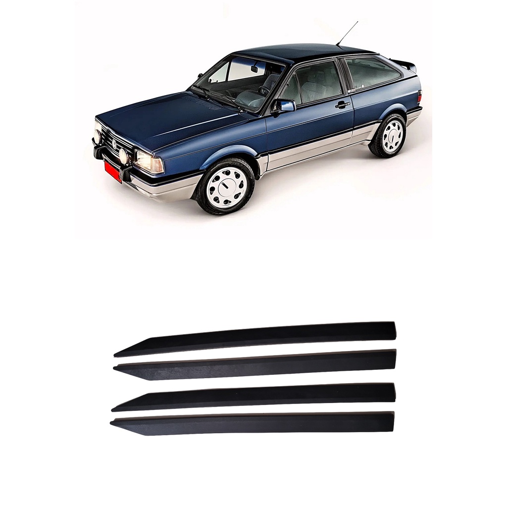 ARREMATE PARACHOQUE GOL QUADRADO KIT 4 PECAS
