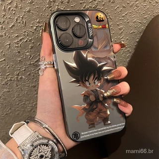 Wind Wind bonito Q versão Dragon Ball Graffiti Cartoon Apple Capa rígida anti-queda para iPhone 15 15pro 15promax 14 13 12 11 pro max 14promax 13promax 13promax 13promax xr x xs max 7 8 plus 14plus 15plus Proteja o Capa do telefone