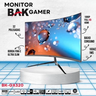 Monitor Gamer Curvada Curvo Led 32" Fullhd Tela Ultra Fina Jogador Profissional