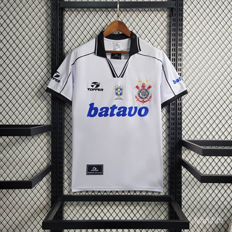 Versão Retro 1999 Corinthians casa S-XXL-Thai Camisa De Futebol 1:1 XL F6BG