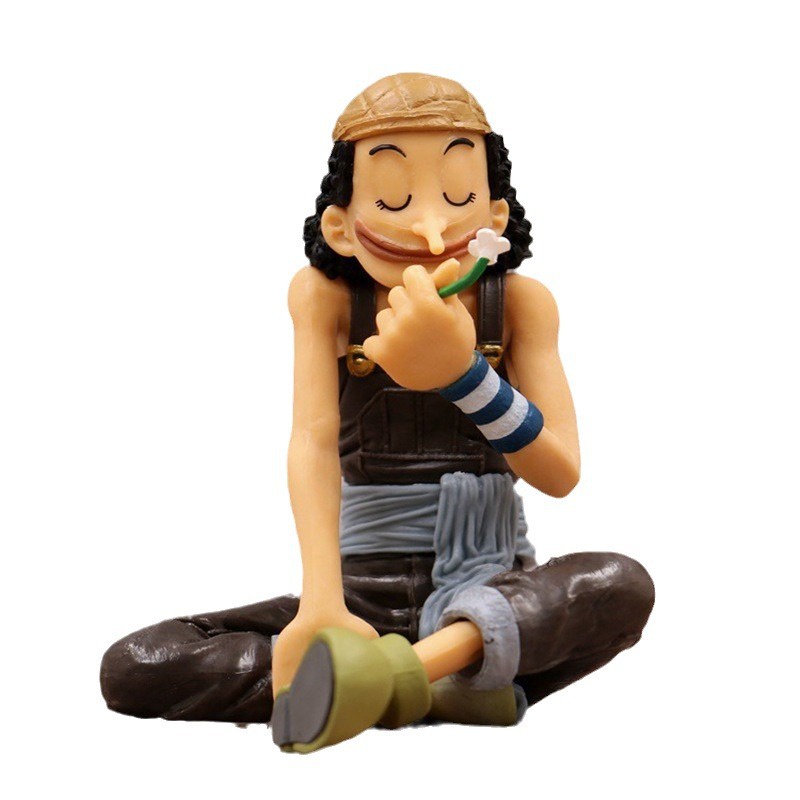 One Piece BWFC World Conference 2 vol.1 Usop Postura Sentada Usop Colocação de Ornamentos da Figura do Rei Modelagem